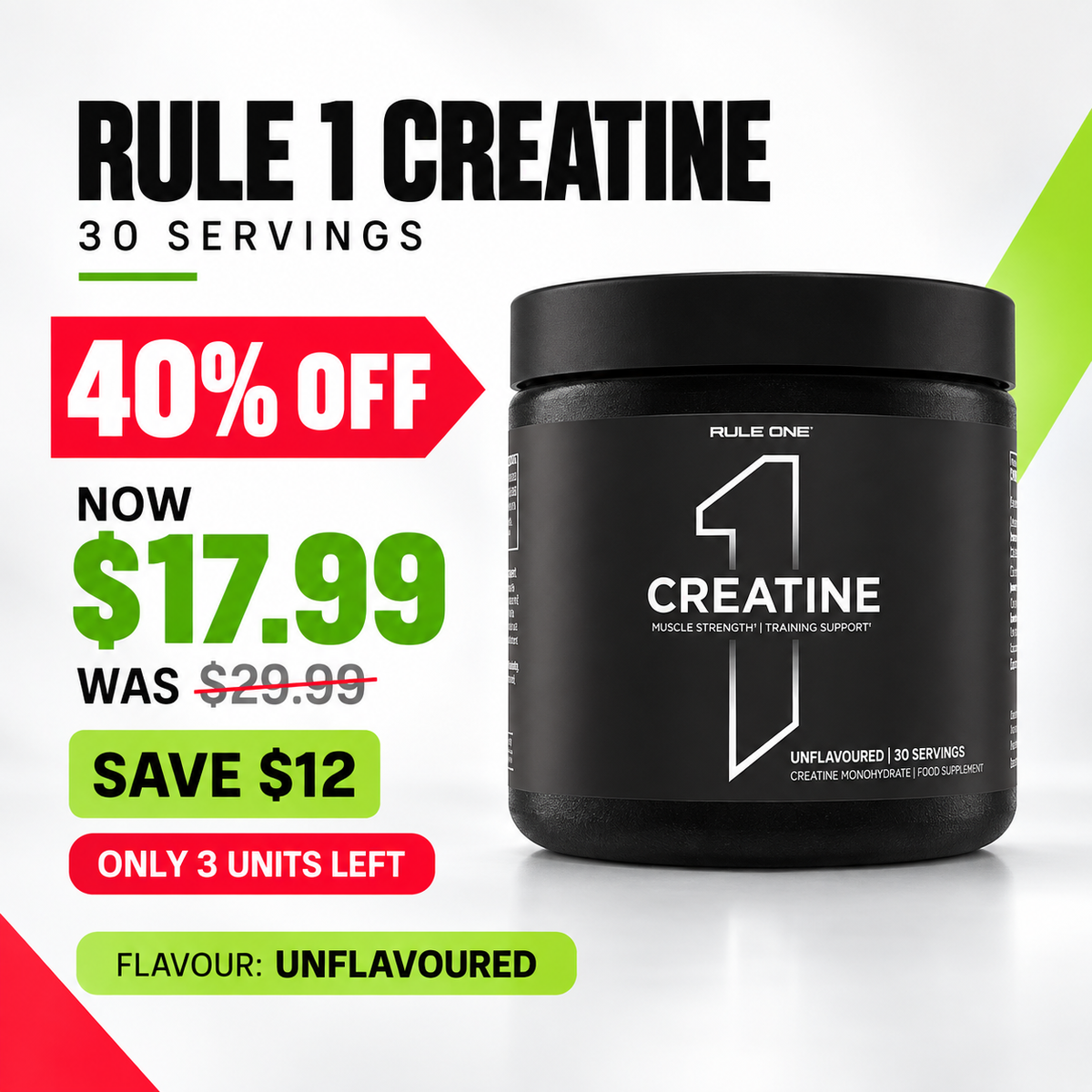 Rule 1 Creatine - 30 Ser