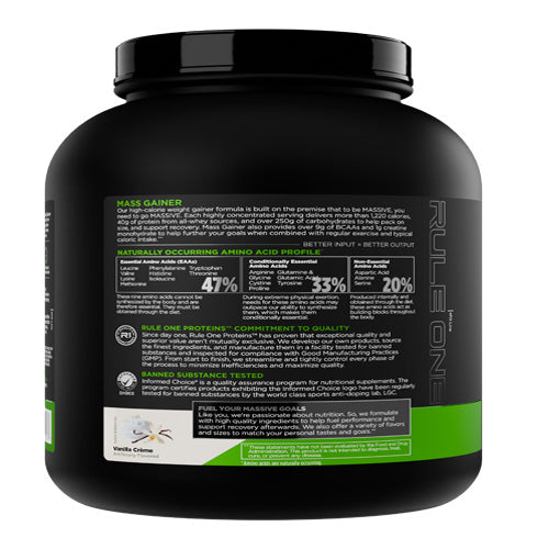 Rule 1 Mass Gainer - 5LB - Chocolate Peanut Butter