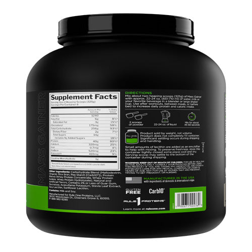 Rule 1 Mass Gainer - 5LB - Chocolate Peanut Butter